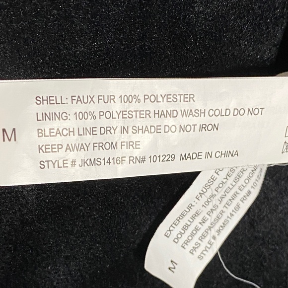 Ashley Women's Green Faux Fur Open Front Jacket Medium - Picture 10 of 11